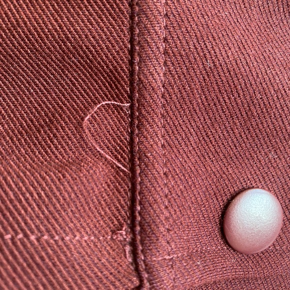 ZARA Premium Heavyweight Twill Burgundy 🍷Structured Jacket - Picture 5 of 6